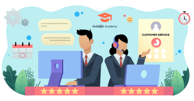 improve my customer service skills with hubspot academy