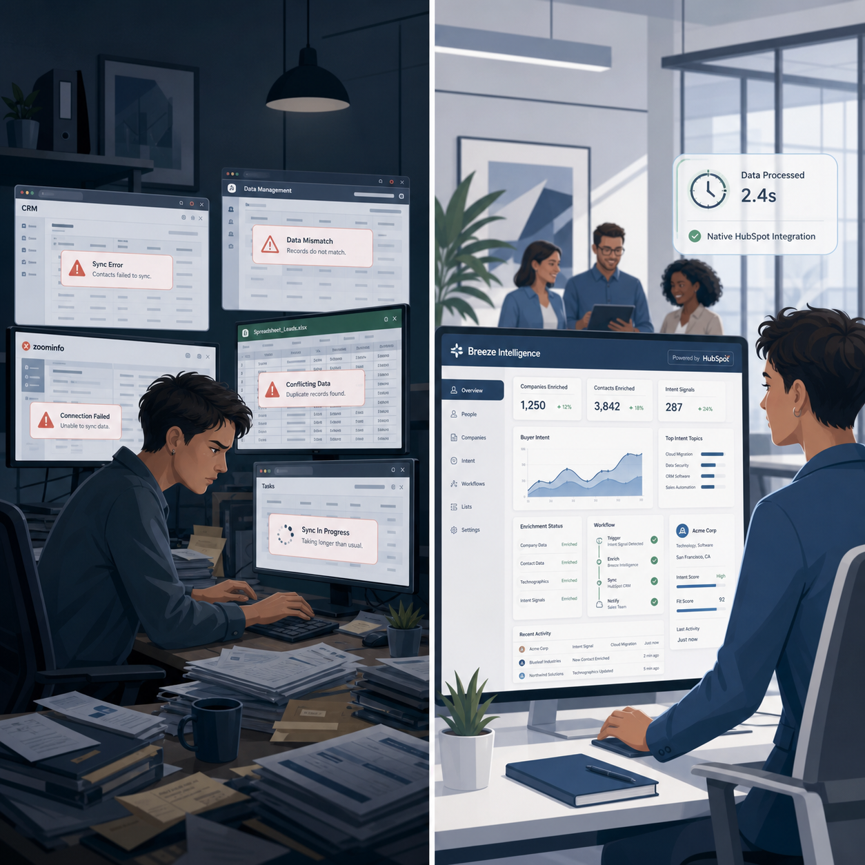 Breeze Intelligence vs. ZoomInfo: The ROI of Native Data Enrichment episode artwork
